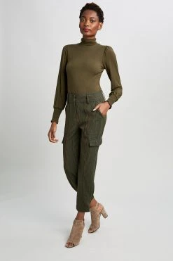 Elie Tahari Plaid Utility Pant