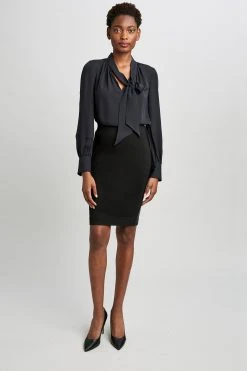 Elie Tahari Tie Neck Shirt 9 Elie Tahari Tie Neck Shirt
