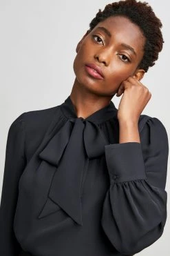 Elie Tahari Tie Neck Shirt 10 Elie Tahari Tie Neck Shirt