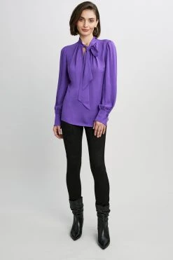 Elie Tahari Tie Neck Shirt 9 Elie Tahari Tie Neck Shirt