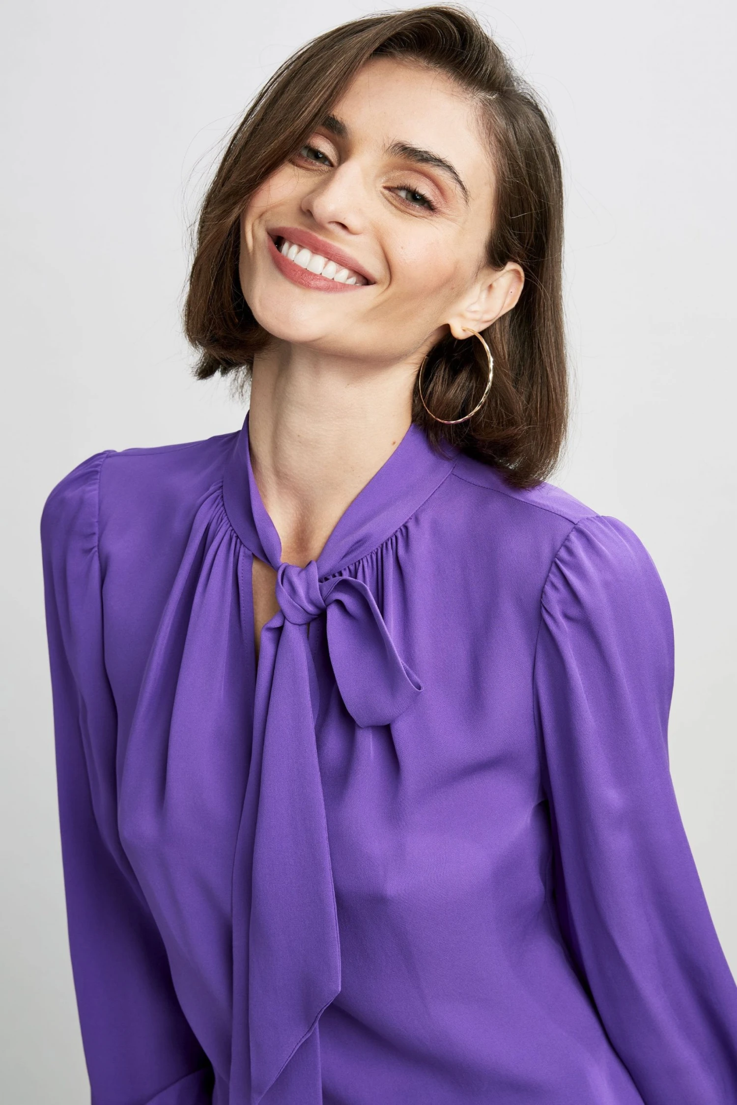 Elie Tahari Tie Neck Shirt 3 Elie Tahari Tie Neck Shirt