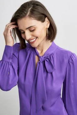 Elie Tahari Tie Neck Shirt 10 Elie Tahari Tie Neck Shirt