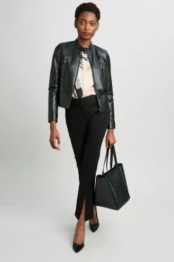 Elie Tahari Vegan Leather Jacket Jackets & Blazers
