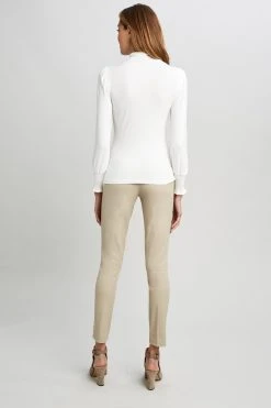 Elie Tahari Smocked Turtleneck Knit 11 Elie Tahari Smocked Turtleneck Knit