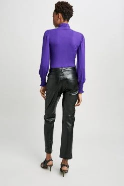 Elie Tahari Smocked Turtleneck Knit 9 Elie Tahari Smocked Turtleneck Knit