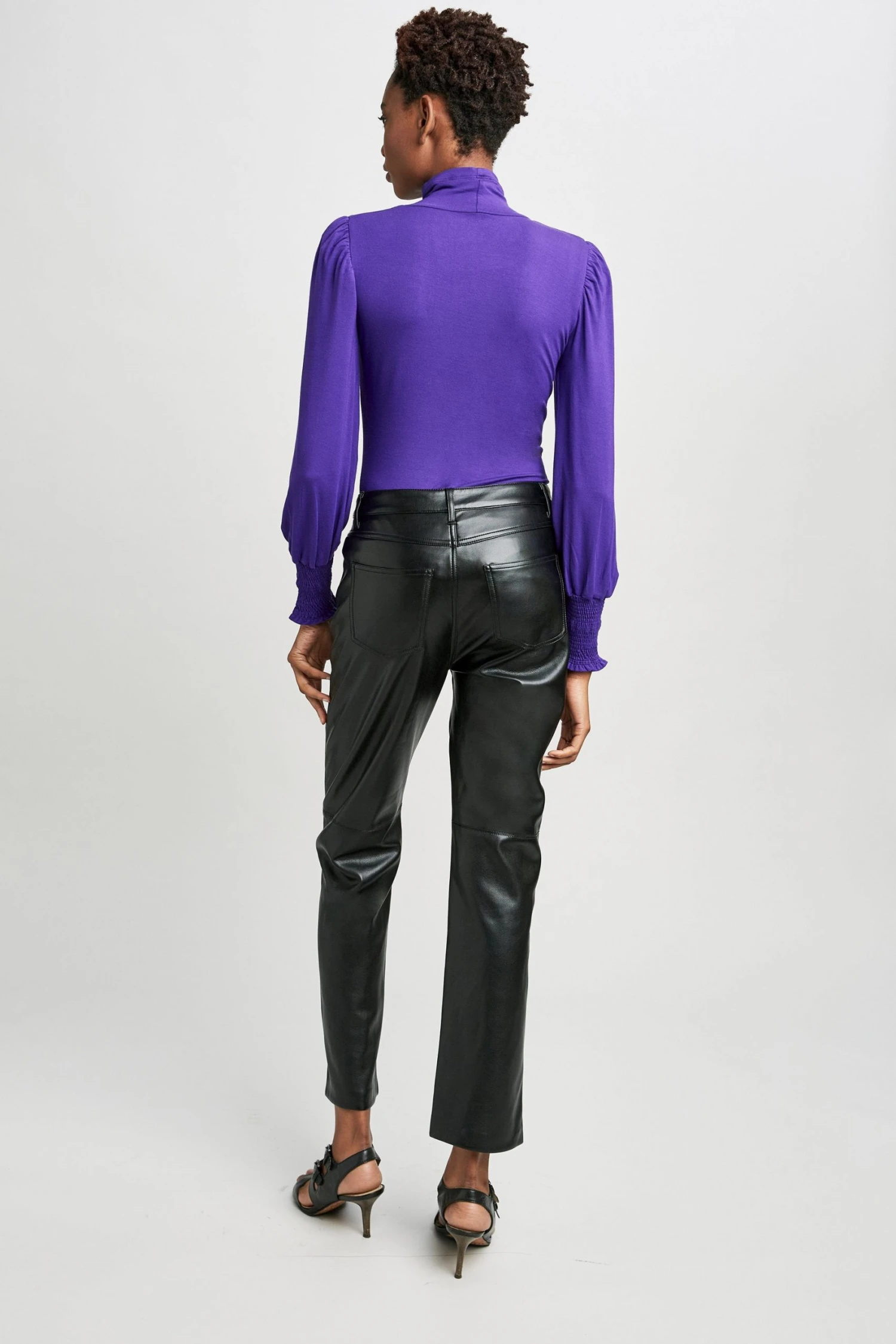 Elie Tahari Smocked Turtleneck Knit 6 Elie Tahari Smocked Turtleneck Knit