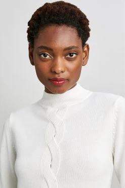 Elie Tahari Sweaters Cable Knit Sweater 8 Elie Tahari Sweaters Cable Knit Sweater