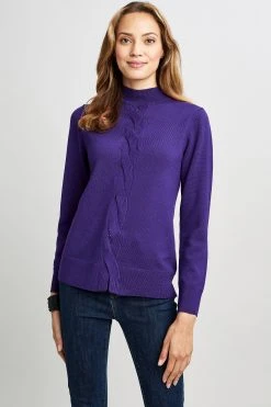Elie Tahari Cable Knit Sweater Sweaters