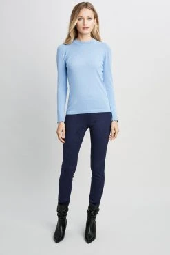 Elie Tahari Sweaters Scallop Long Sleeve Sweater