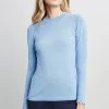 Elie Tahari Sweaters Scallop Long Sleeve Sweater
