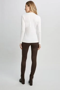 Elie Tahari Scallop Long Sleeve Sweater Sweaters