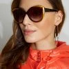 Elie Tahari Oversized Cateye Sunglasses