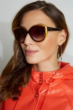 Elie Tahari Oversized Cateye Sunglasses