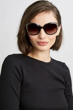 Elie Tahari Oversized Cateye Sunglasses