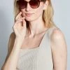 Elie Tahari Round Mirror Sunglasses
