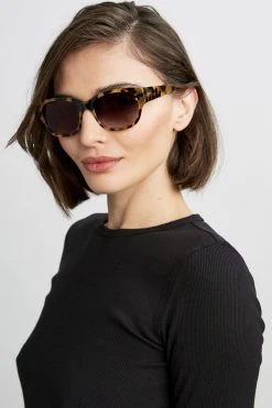 Elie Tahari Tortoise Wayfarer