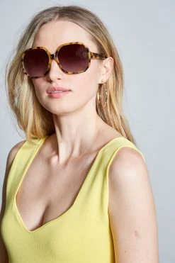Elie Tahari Oversized Sunglasses Resort Shop