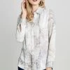 Elie Tahari Marble Pintuck Shirt Tops 2 Elie Tahari Marble Pintuck Shirt Tops