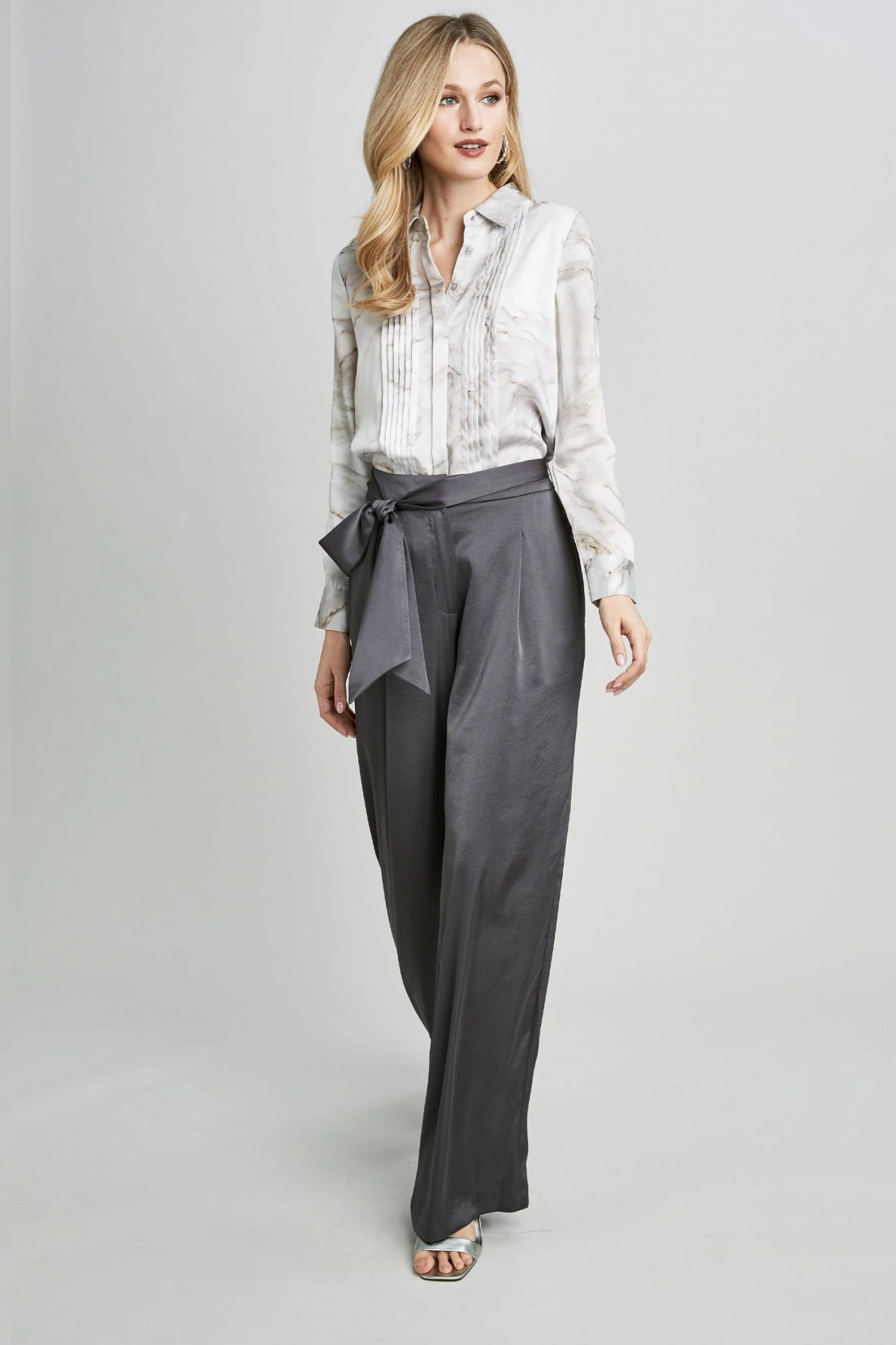 Elie Tahari Pants Wide Leg Satin Pant 10 Elie Tahari Pants Wide Leg Satin Pant