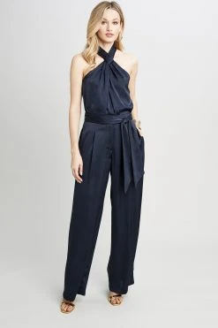 Elie Tahari Wide Leg Satin Pant Pants