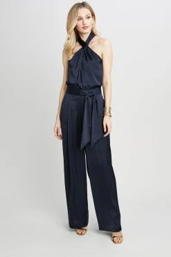 Elie Tahari Wide Leg Satin Pant Pants