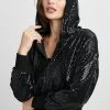 Elie Tahari Sequin Zip Hoodie Knits 2 Elie Tahari Sequin Zip Hoodie Knits