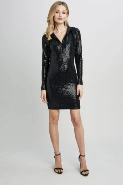 Elie Tahari Dresses & Jumpsuits Sequin Hooded Dress 5 Elie Tahari Dresses & Jumpsuits Sequin Hooded Dress