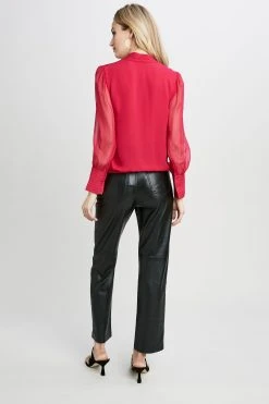 Elie Tahari Tops Pleated Neck Blouson Shirt 11 Elie Tahari Tops Pleated Neck Blouson Shirt