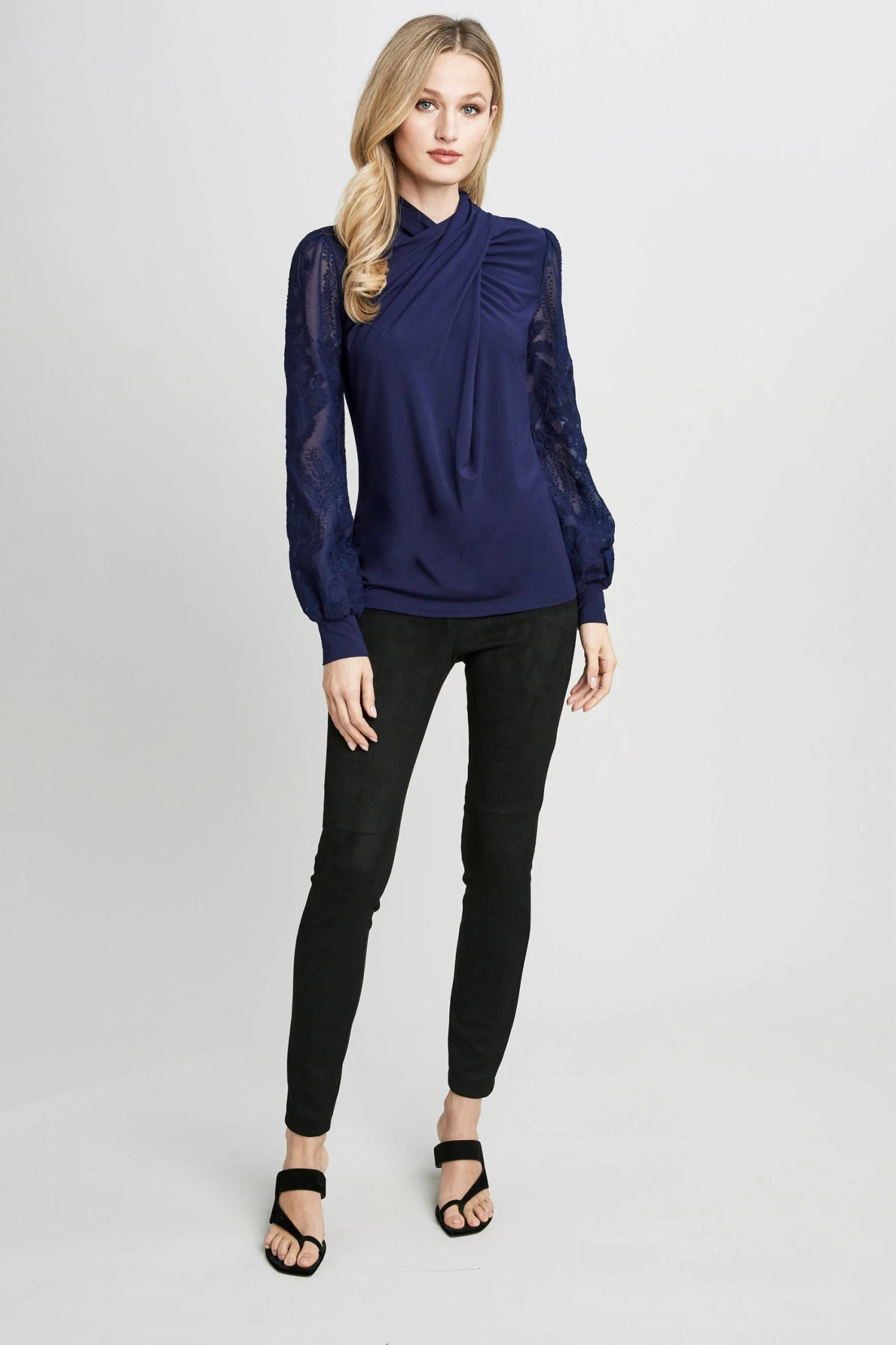 EN56X501_STORMBLUE_1HERO_0002.jpg Elie Tahari Twisted Combo Knit Knits