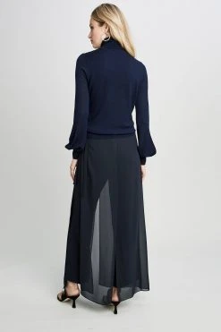 Elie Tahari Sweaters Satin Front Sweater 7 Elie Tahari Sweaters Satin Front Sweater