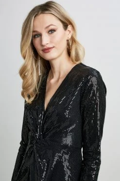 Elie Tahari Sequin Twist Dress 12 Elie Tahari Sequin Twist Dress