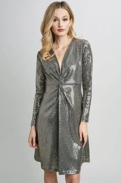Elie Tahari Sequin Twist Dress 10 Elie Tahari Sequin Twist Dress