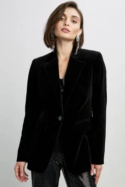 Elie Tahari Velvet Blazer