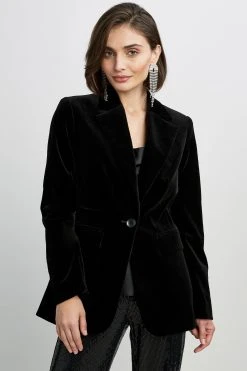 Elie Tahari Velvet Blazer