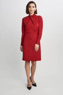 Elie Tahari Twist Neck Dress Dresses & Jumpsuits