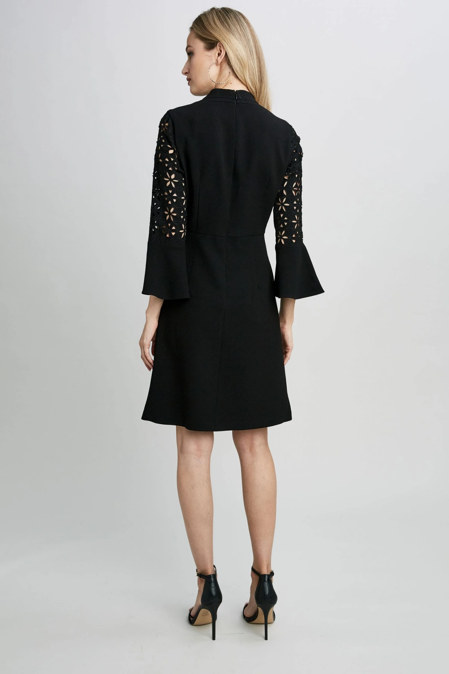 ER087601_BLACK_3BACK_0021.jpg Elie Tahari Dresses & Jumpsuits Embroidered Sleeve Dress