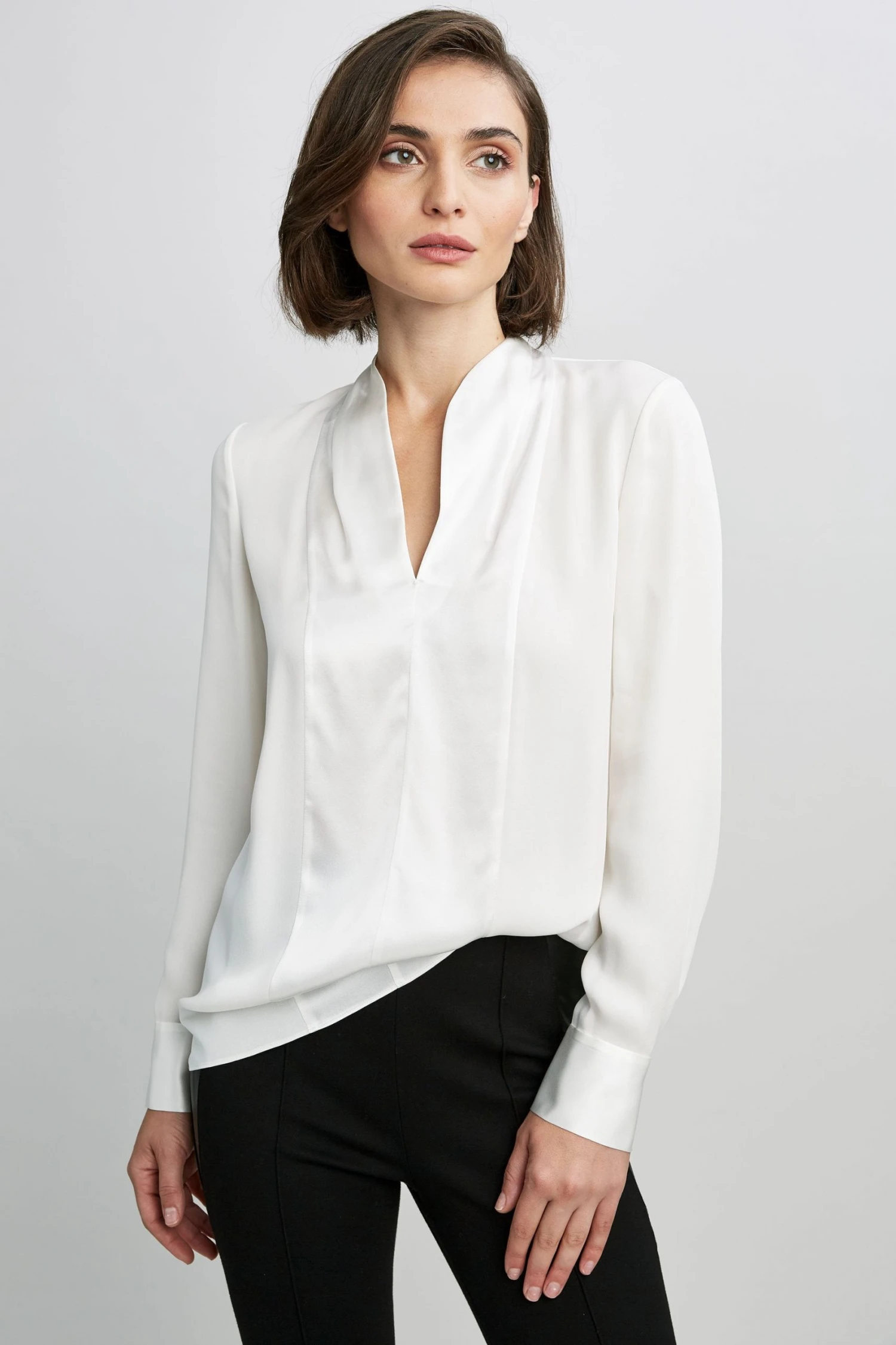 Elie Tahari Tops Satin Combo Shirt 5 Elie Tahari Tops Satin Combo Shirt
