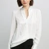 Elie Tahari Tops Satin Combo Shirt 2 Elie Tahari Tops Satin Combo Shirt