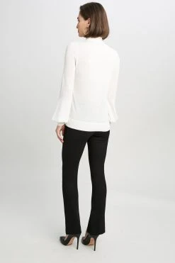 Elie Tahari Satin Front Sweater Sweaters