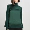 Elie Tahari Sweaters Satin Front Sweater