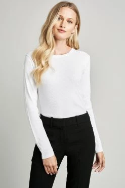 Republic Suits Long Sleeve Crew Neck Ribbed Body Suit