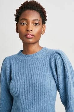 Republic Sweaters Cashmere Puff Shoulder Sweater