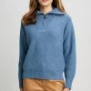 Republic Cashmere Half Zip Long Sleeve Oversized Collar Sweater Sweaters 1 Republic Cashmere Half Zip Long Sleeve Oversized Collar Sweater Sweaters