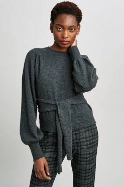 Republic Sweaters Cashmere Tie Waist Sweater