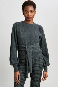 Republic Sweaters Cashmere Tie Waist Sweater