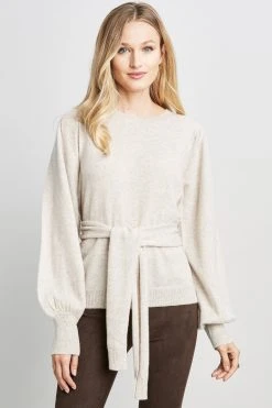 Republic Cashmere Tie Waist Sweater Sweaters