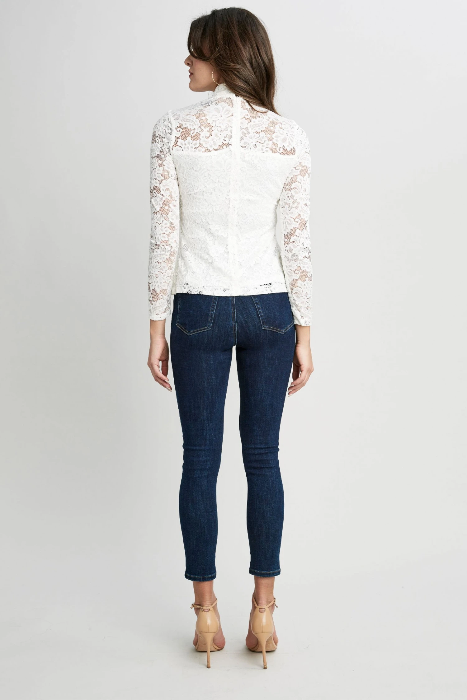 Republic Lace Twist Neck Knit Tops 6 Republic Lace Twist Neck Knit Tops