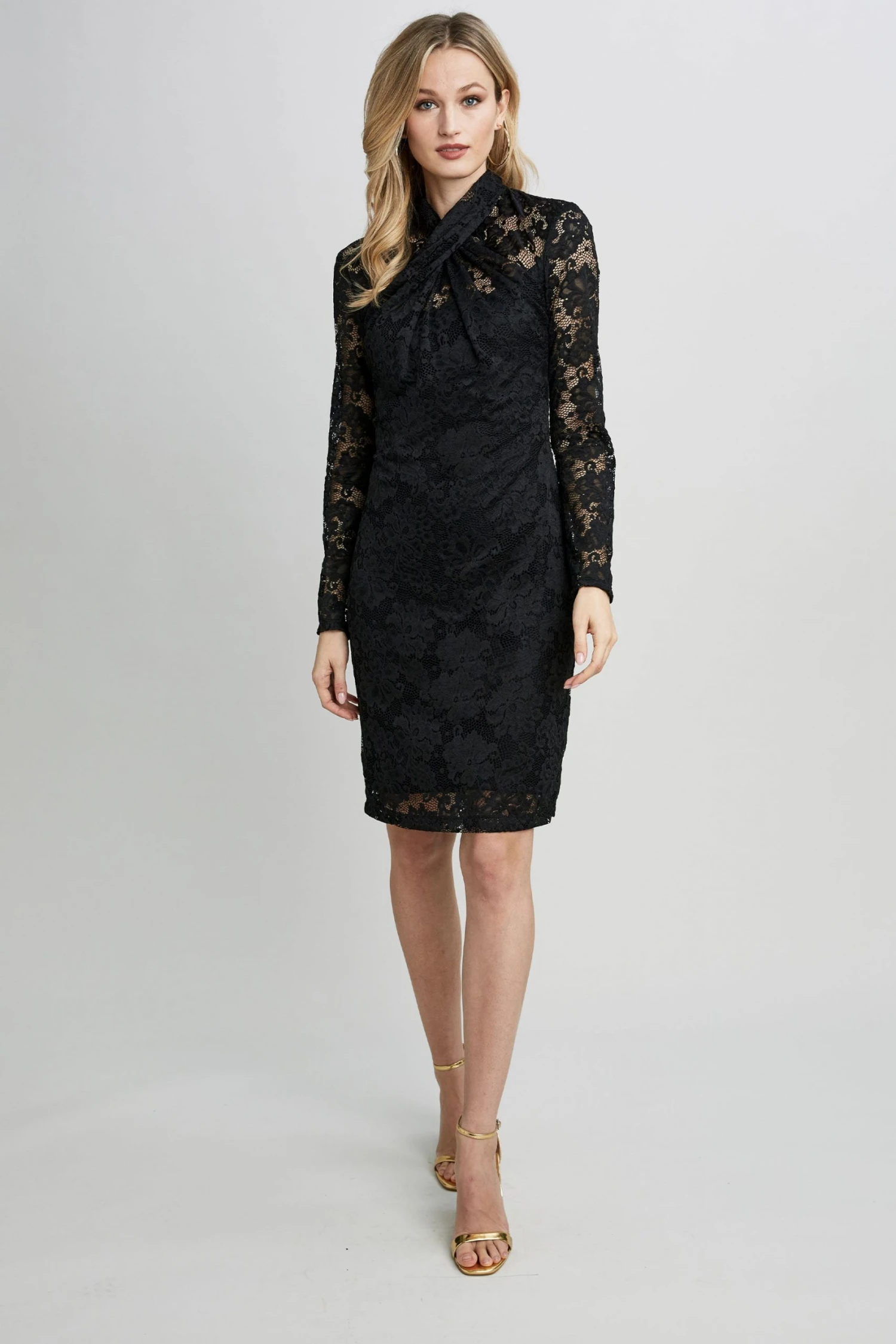Republic Lace Twist Neck Dress 3 Republic Lace Twist Neck Dress
