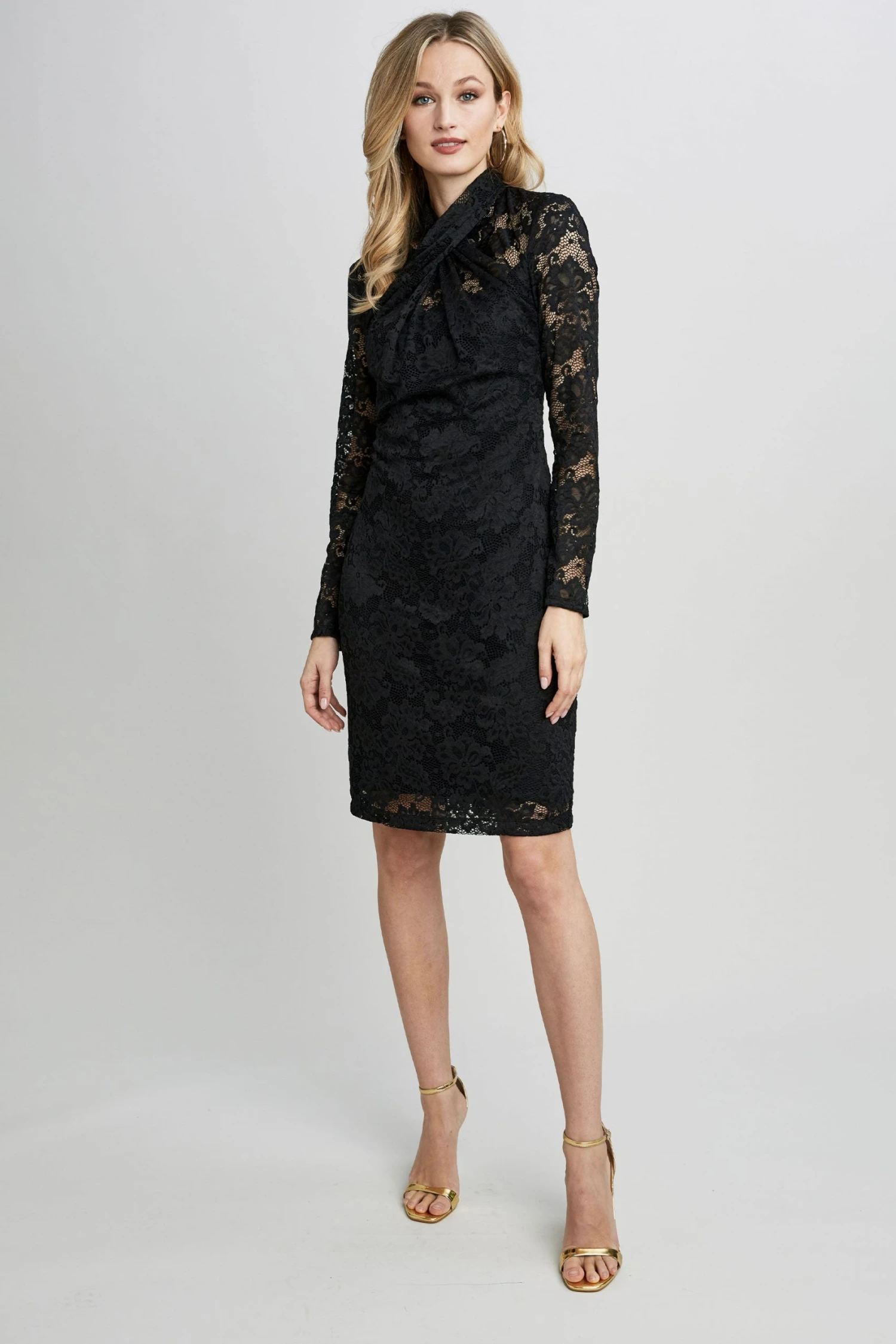 Republic Lace Twist Neck Dress 5 Republic Lace Twist Neck Dress