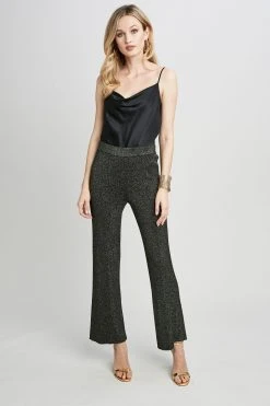 Republic Metallic Wide Leg Rib Pant Pants 9 Republic Metallic Wide Leg Rib Pant Pants